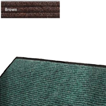 Cactus Mat 1485R-B6 Bel-Aire Brown 6 ft x 60 ft Needle-Rib Carpet Entrance Floor Mat Roll, 3/8" Thick