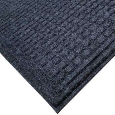 Cactus Mat 1508M-46_ONYX Enviro-Tuff Onyx Black 4 ft x 6 ft Dual Fiber Needle Punch Environmentally-Friendly Carpet Mat, 3/8" Thick