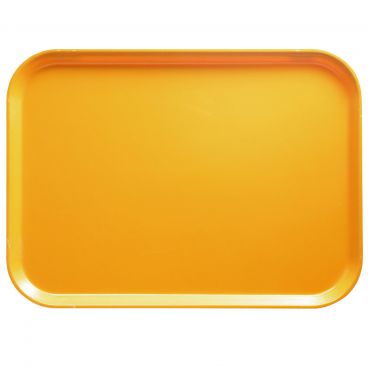 Cambro 1418171 Tuscan Gold 14 Inch x 18 Inch Rectangular Fiberglass Camtray Cafeteria Serving Tray