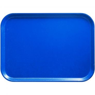Cambro 1418123 Amazon Blue 14 Inch x 18 Inch Rectangular Fiberglass Camtray Cafeteria Serving Tray