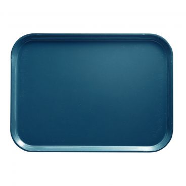 Cambro 1418D401 Slate Blue 14 Inch x 18 Inch Rectangular Fiberglass Healthcare Dietary Tray