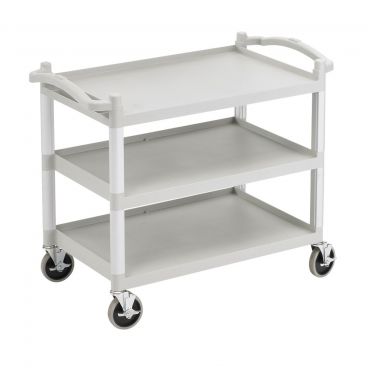 Cambro BC340KDLP480 Speckled Gray Low Profile Utility Cart (Unassembled) - 40" x 22" x 33-1/4"