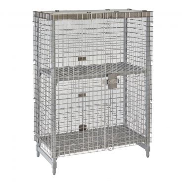 Cambro CPU244864SUPKG Stainless Steel Camshelving Full Wrap Stationary 64-1/2" Security Cage