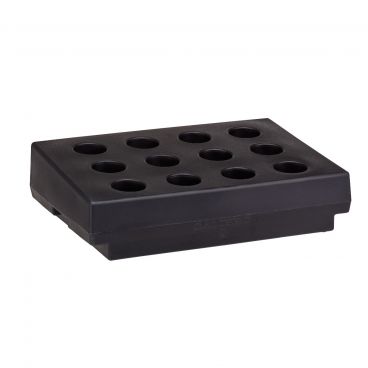 Cambro CR12110 Black Plastic Cutlery Rack for Tray and Dish Cart