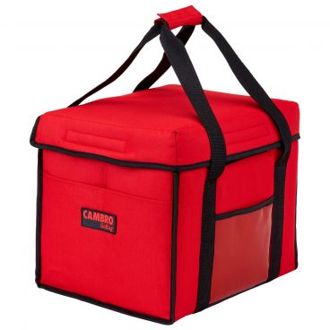 Cambro GBD151212521 Red 15" Wide 12" High Nylon Insulated GoBag Sandwich Delivery Bag
