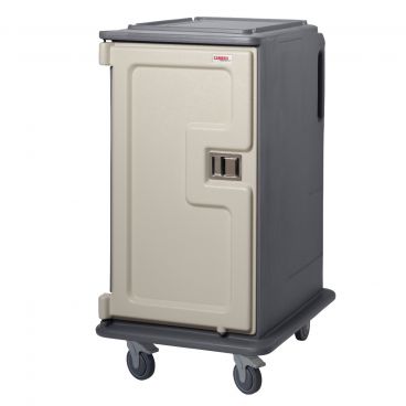 Cambro MDC1520T16191 Granite Gray 2 Compartment Tall 16 Tray Meal Delivery Cart