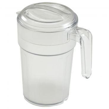 Cambro PC34CW135 Clear 34 oz Camwear Polycarbonate Pitcher with Lid