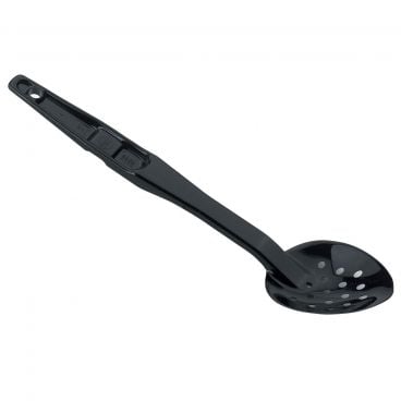 Cambro SPOP13110 Black Plastic 13" High Heat Camtensils Perforated Deli Spoon