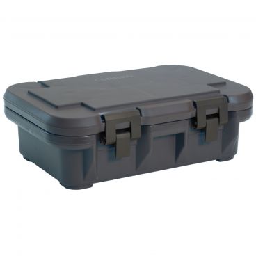 Cambro UPCS140110 Black 4" Deep S-Series Ultra Camcarrier Top-Loading Insulated Polypropylene Stackable Food Pan Carrier