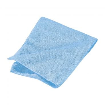Carlisle 3633414 Blue 16" x 16" Terry Microfiber Cleaning Cloth