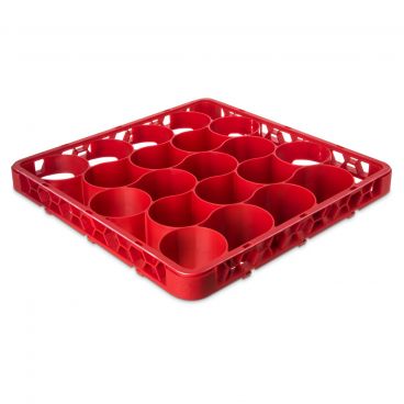 Carlisle REW20LC05 Red Color-Coded OptiClean NeWave 20 Compartment Long Glass Rack Extender