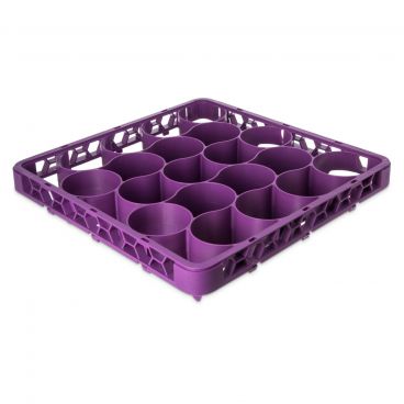 Carlisle REW20LC89 Lavender Color-Coded OptiClean NeWave 20 Compartment Long Glass Rack Extender