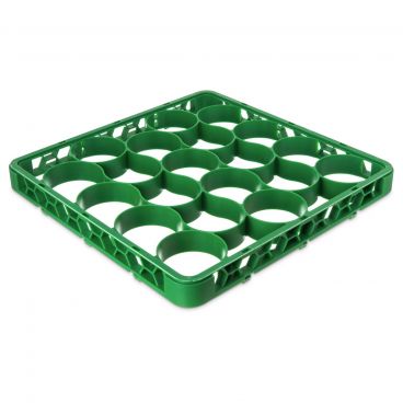 Carlisle REW20SC09 Green Color-Coded OptiClean NeWave 20 Compartment Short Glass Rack Extender