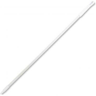 Carlisle 40225EC02 White 60 Inch Sparta Fiberglass Broom Handle With 3/4" ACME Threaded Tip