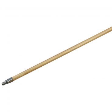 Carlisle 4027500 Brown 40 Inch Lacquered Wood Broom Handle With Metal Threaded Tip
