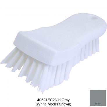 Carlisle 40521EC23 Gray 6 Inch Sparta Plastic Cutting Board Brush With 1 3/20 Inch Polyester Bristles And Hanging Hole