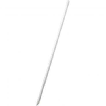 Carlisle 4122600 White 72 Inch Sparta Spectrum Fiberglass Threaded Broom Handle With Self‑Locking Flex-Tip