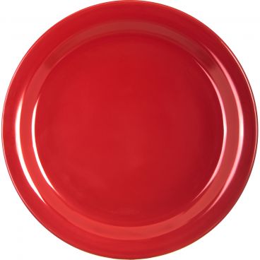 Carlisle 4350105 Red Melamine Dallas Ware Plate 48/Case - 9" Diameter