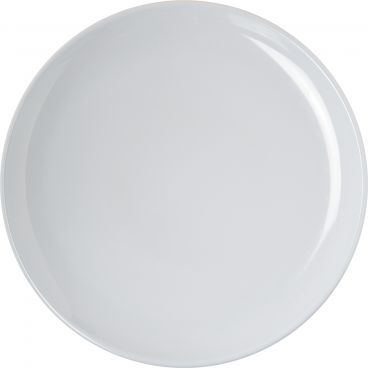 Carlisle 4380102 White Melamine Epicure Round Plate 48/Case - 10" Diameter