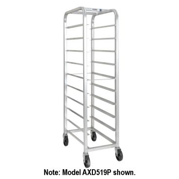 Channel Mfg AXD516P 12 Shelf Aluminum Bottom Load Heavy-Duty Platter Rack