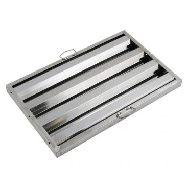 Chef Approved HF1625SS 16" x 25" x 1 1/2" Stainless Steel Hood Filter