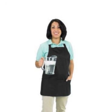 Chef Revival 602BAFH-RB Royal Blue Poly-Cotton Professional Front-of-the-House Bib Apron - One Size