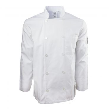 Chef Revival J015-5X 5XL White Chef-tex Breeze Men's Poly Cotton Cuisinier Chef's Jacket