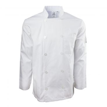 Chef Revival J015-XS XS White Chef-tex Breeze Men's Poly Cotton Cuisinier Chef's Jacket