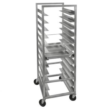 Channel Mfg STPR-5 24 Pan End Load Heavy-Duty Aluminum Steam Table Pan Rack - Assembled