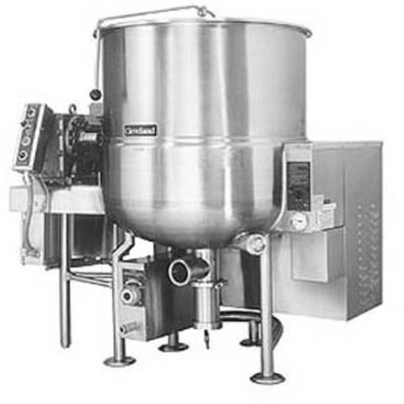 Cleveland HA-MKGL-60-T 60 Gallon Tilting 2/3 Steam Jacketed Gas Horizontal Mixer Kettle 190,000 BTU
