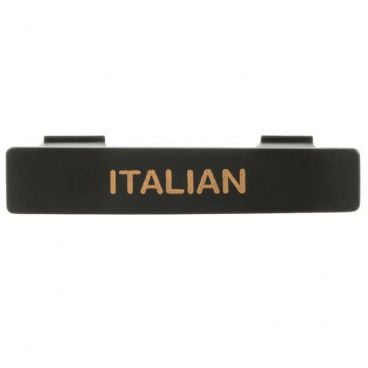 Tablecraft CN484 Plastic Black Name Tag "Italian" for Option Salad Dressing Dispenser 
