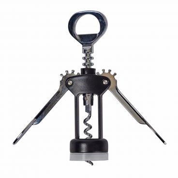 Winco CO-701 Black Coated Wing Type Corkscrew