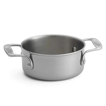 Tablecraft CW2052 Stainless Steel 16 oz. Induction Mini Casserole Bowl w/ 2 Handles