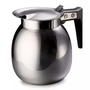 Tablecraft DD510 64 Oz Stainless Steel Coffee Server with Black Handle