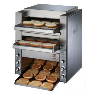 Star DT14 Countertop Stainless Steel Commercial Double Conveyor Toaster - 208V, 4800W