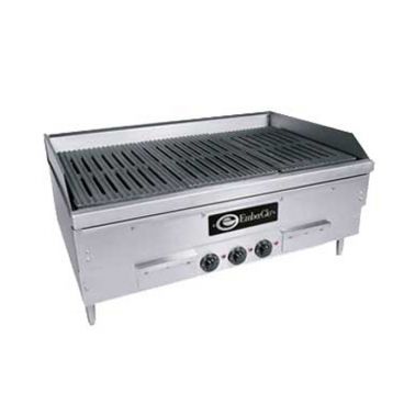 EmberGlo E2436 17" x 36" x 24" Electric Charbroiler - 9.0 kW