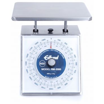 Edlund RM-2000 Four Star Series 2000 g x 10 g Stainless Steel Portion Scale with 7" x 8.75" Platform