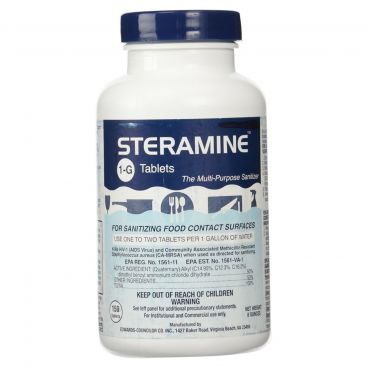 Edwards-Councilor Steramine 1-G Sanitizer Tablets - 150-Count per Bottle