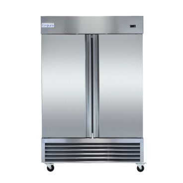 Empura E-KB54R 53.9" Reach In Bottom-Mount Stainless Steel Refrigerator With 2 Full-Height Solid Doors - 41.6 Cu Ft, 115 Volts