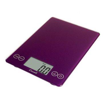 Escali SCDG15PRR Arti Purple Digital Scale w/ Glass Measurement Surface - 15lb / 7kg Capacity