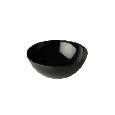 Fineline 3503-BK Platter Pleasers 60 oz. Black Plastic Round Bowl