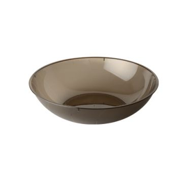 Fineline 3505-SM Platter Pleasers 1 Gallon (4 Qt.) Smoke Plastic Round Bowl