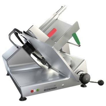 Bizerba GSP H I 90-GCB 29" Electric Manual Illuminated Heavy Duty Safety Cheese Slicer With 13" Diameter Grooved Blade And 3.5" Thumb Guard, 120 Volts