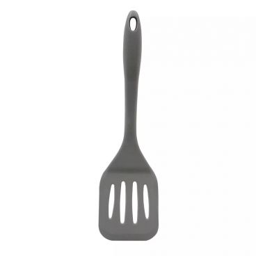 Tablecraft H3905GY 12" Gray Silicone Slotted Turner
