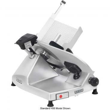 Hobart HS6-PHS HS Series Manual Burnished-Finish Heavy-Duty Marine Meat Slicer With 13" CleanCut Removable Knife And 1/2 HP Motor, 220-240 Volts, 60Hz, 1-phase