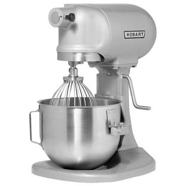 Hobart N50A-10 ASTM Approved All-Purpose 5-Quart 3-Speed Commercial Planetary Mixer With Bowl, Stainless Steel Beater, Whip And Hook, 100-120 Volts, 1-phase