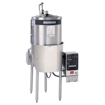 Jackson MODEL 10APRB High-Temperature Round Dish Machine with Booster Heater and 1/2 hp Pump - 208/220V