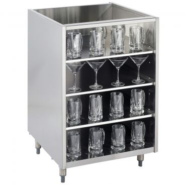 Krowne KR-G18 18" Back Bar Glass Storage Cabinet with Shelves