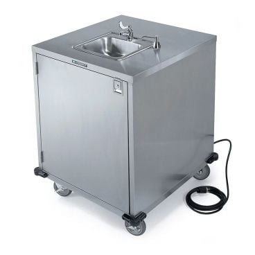 Lakeside 9600 Stainless Steel Mobile Hand Washing Station, Cold Water