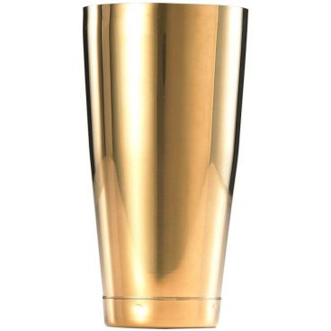 Mercer Culinary M37008GD Barfly 28 oz Gold Plated Full Size Bar Shaker/Tin With 3 5/8" Top Diameter